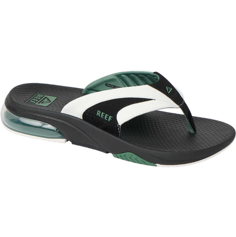 2026 Reef Mens Fanning+ Sandals CJ9037 - White / Black / Green